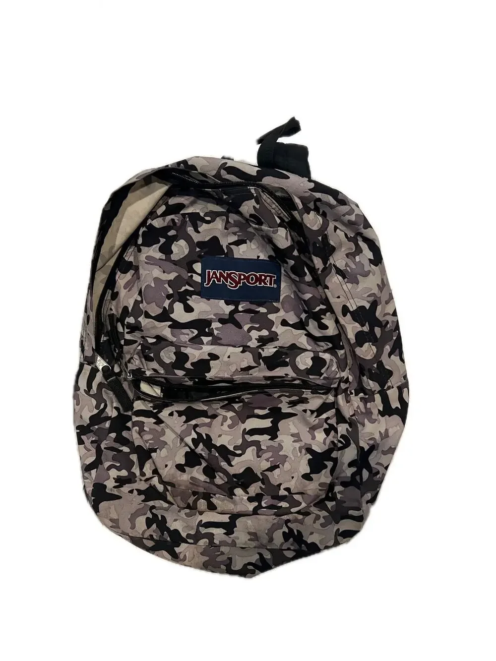 JanSport Superbreak One Gray Black Camo Daily Backpack